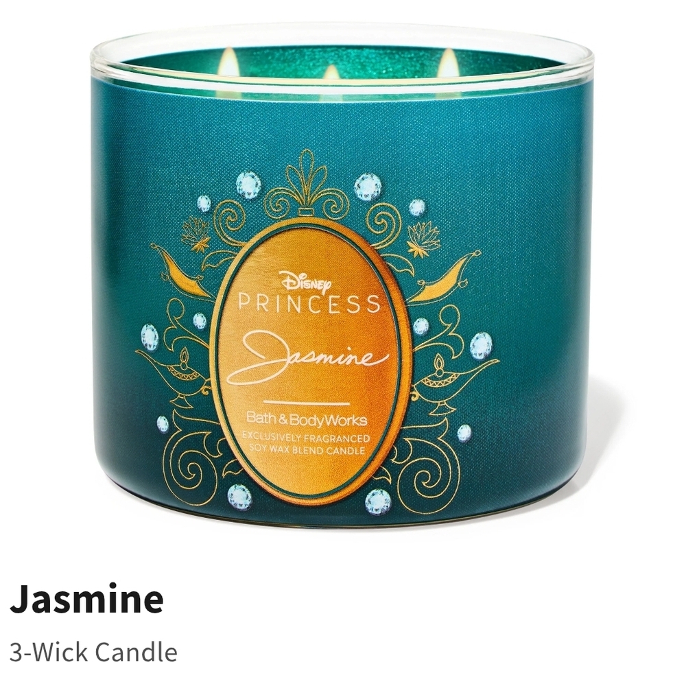 DISNEY x BATH & BODY WORKS Princess Jasmine 3-Wick Candles Limited Edition